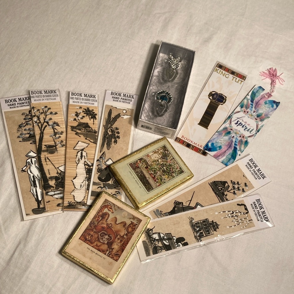 Antioch bookplates bamboo bookmarks crystal bookmarks king tut